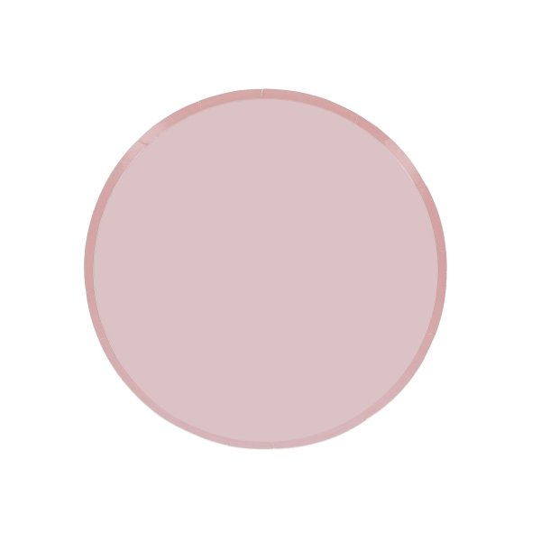 Papirtallerkener - Pudderrosa - 6-pakning Papirtallerkener - Pudderrosa - 6-pakning