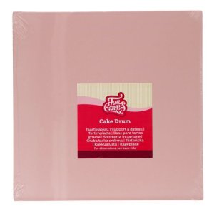 Kakefat Tykt - Rosa pastell - Firkantet - 25 x 25 cm - FunCakes Kakefat Tykt - Rosa pastell - Firkantet - 25 x 25 cm - FunCakes