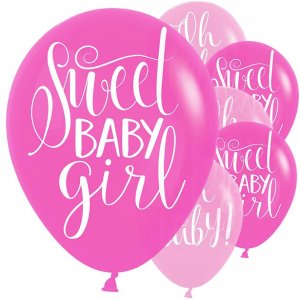 Ballonger - Søt babyjente - Rosa - 6-pakning Ballonger - Søt babyjente - Rosa - 6-pakning