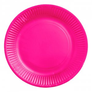 Papptallerkener - Rosa - 23 cm - 8-pakning Papptallerkener - Rosa - 23 cm - 8-pakning