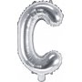 Bokstavballonger - Slv - 35 cm - Bokstav: C