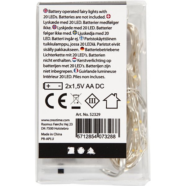 LED-lyslenke - sølv - L: 3,15 m LED-lyslenke - sølv - L: 3,15 m