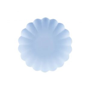 Gjenbrukbare tallerkener - Lysebl� - 4-pakning