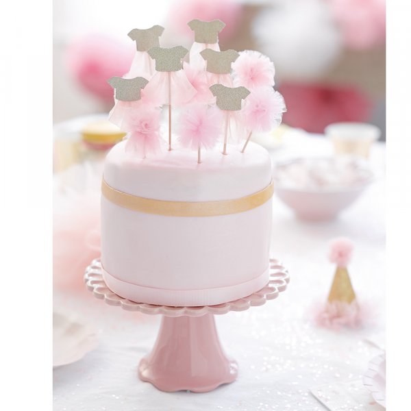 Kaketopper - Vi elsker rosa - 12-pakning Kaketopper - Vi elsker rosa - 12-pakning