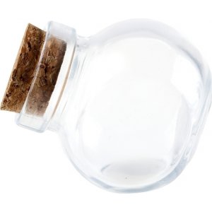 Mini glassflaske med kork