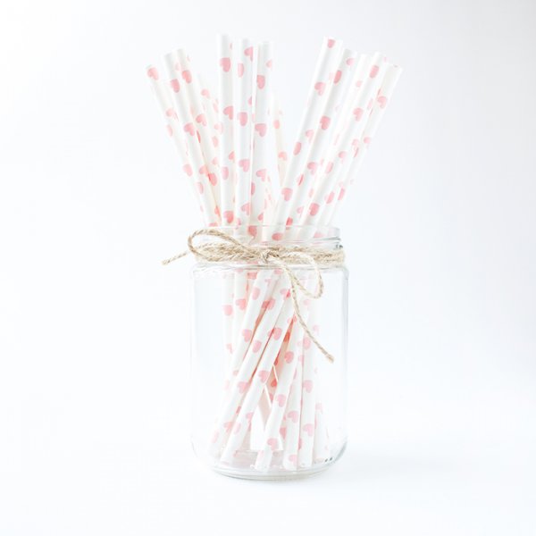 Sugerr - Hjerter - Lyserosa - 10-pakning