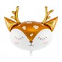 Folieballong - Deer Face