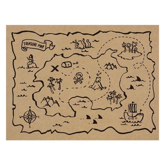 Bordbrikker - Hei Pirat - 6-pakning Bordbrikker - Hei Pirat - 6-pakning