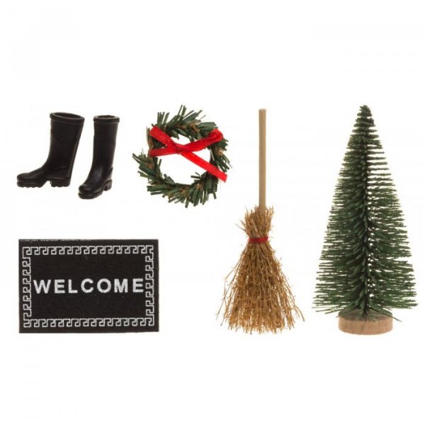 Tilbeh�r til juled�r - 5 deler