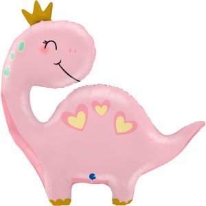 Folieballong - Dinosaur - Rosa - Form - 71 cm Folieballong - Dinosaur - Rosa - Form - 71 cm