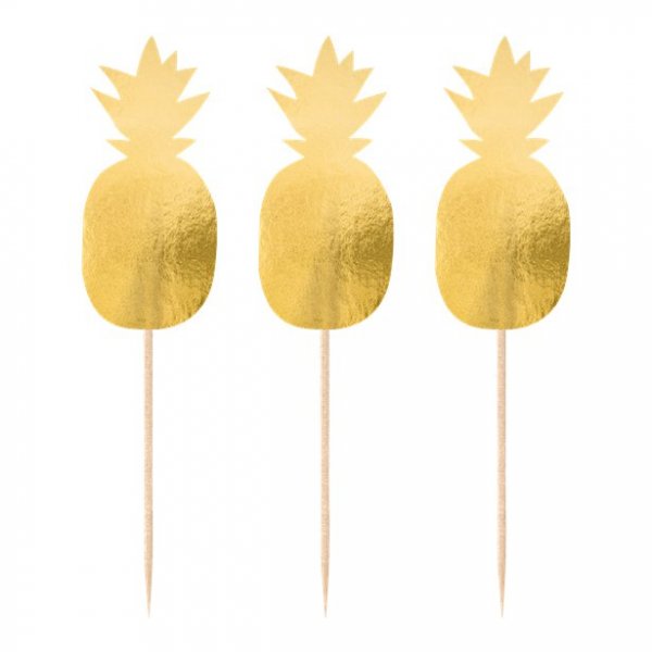Kakepinner - Ananas - Gull Kakepinner - Ananas - Gull