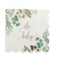 Servietter til babyshower - Grønne - 16-pakning Servietter til babyshower - Grønne - 16-pakning