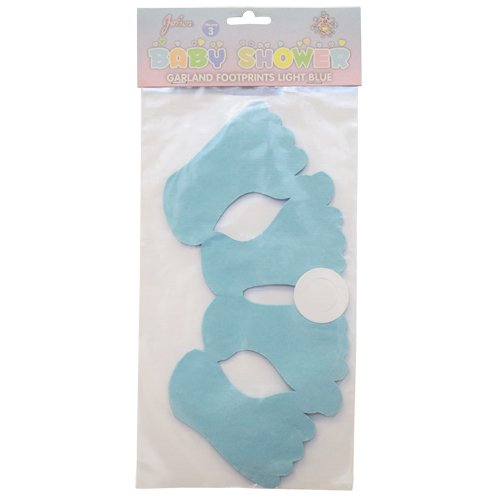 Girlander - Babyføtter - Lyseblå Girlander - Babyføtter - Lyseblå