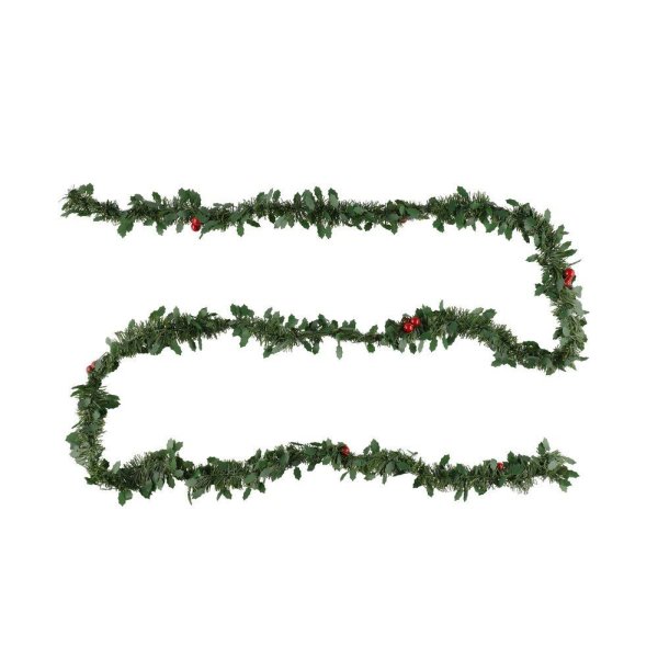 Julekrans - Grantre med r�de b�r - 2,7m