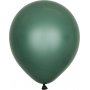 Miniballonger ensfargede - Premium 13 cm - Mrkegrnn - 25-pakning