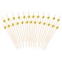 Snackpinner/Drikkepinner - Gull - 12 cm - 25 stk