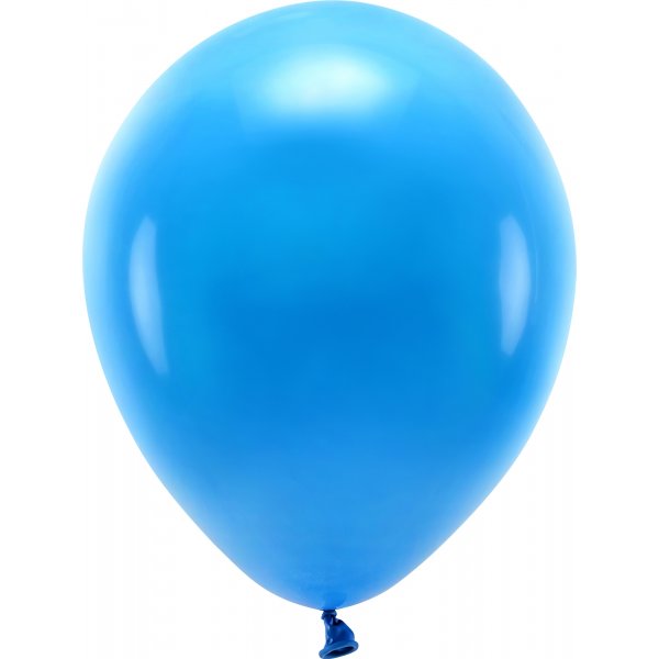 Ensfargede ballonger - Øko 30 cm - Blå - 10-pakning Ensfargede ballonger - Øko 30 cm - Blå - 10-pakning