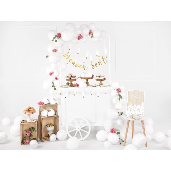 Pastellballonger - Premium 27 cm - Hvite - 10-pakning Pastellballonger - Premium 27 cm - Hvite - 10-pakning