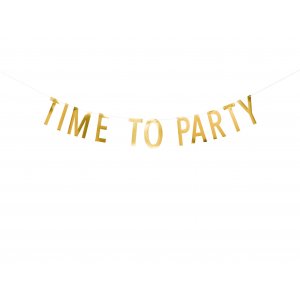 Girlander - "Tid for fest" - 2m - Gullfolie