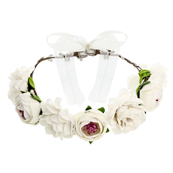Blomsterkrans - Hvit