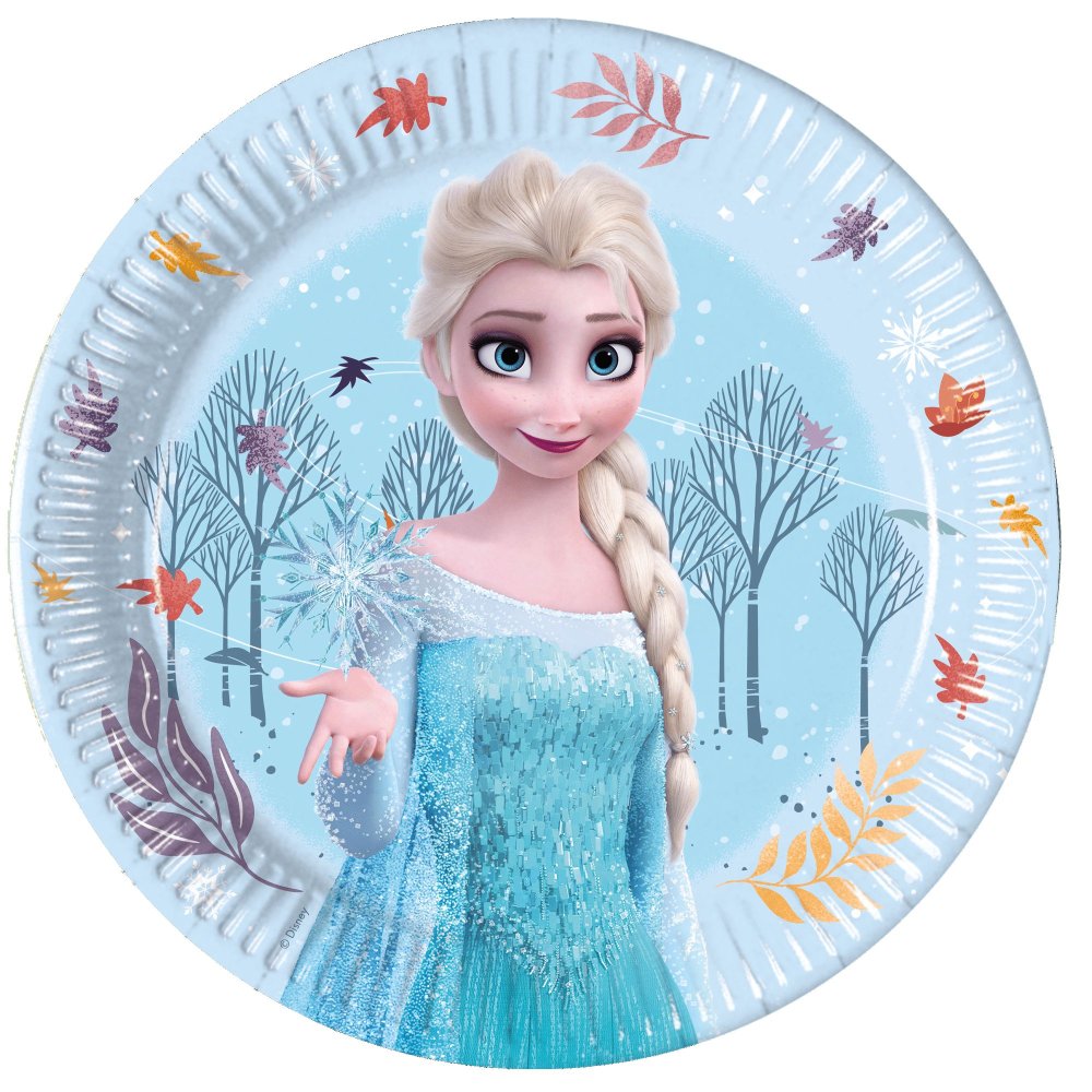Papptallerkener – Frost – 20 cm – 8-pakning