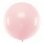 Kjempestor ballong ensfarget - lys rosa - Strrelse: 60 cm