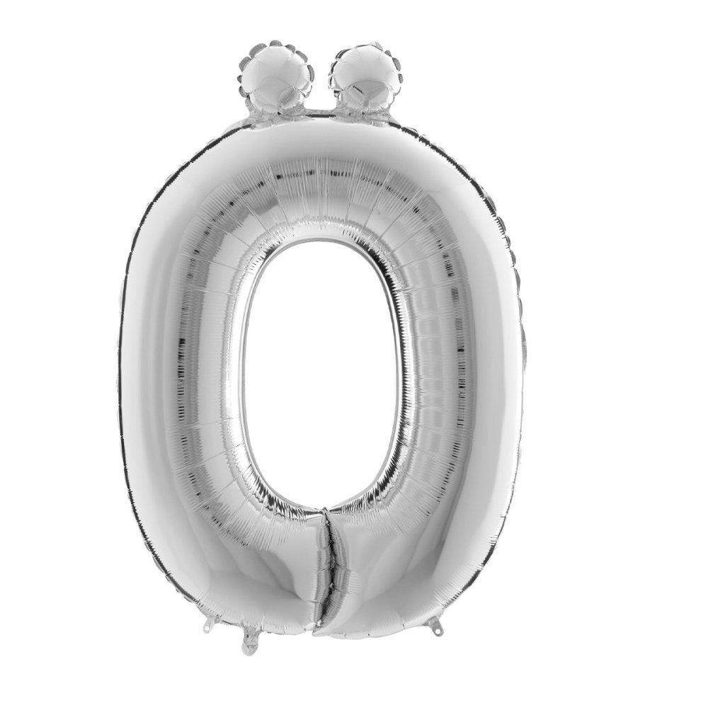 Bokstavballonger – Sølv – 35 cm – Bokstav: Ö