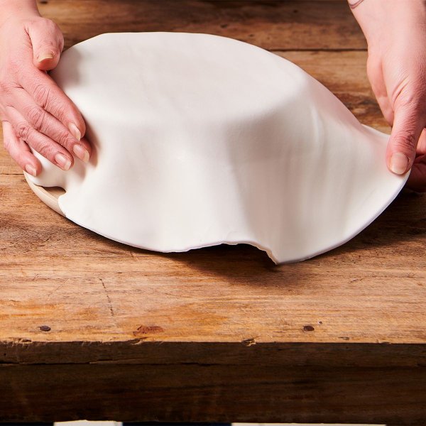 Ferdigrullet sukkerpasta - Hvit - FunCakes - 36 cm Ferdigrullet sukkerpasta - Hvit - FunCakes - 36 cm