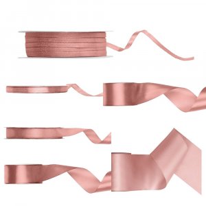 Satengb�nd - Dusty Rose - 25 meter