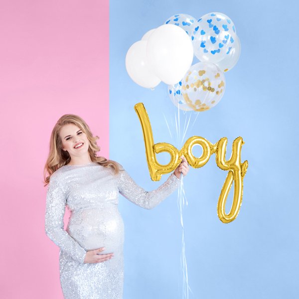 Folieballong - Gutt - Gull Folieballong - Gutt - Gull