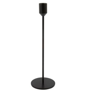 Lysestake - Svart - Ø8 x 26 cm Lysestake - Svart - Ø8 x 26 cm