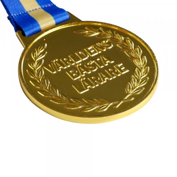 Medalje - Verdens beste lærer - Metall Medalje - Verdens beste lærer - Metall