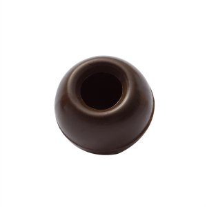 Ferdige pralinskjell - Runde tr�ffelskjell - M�rk sjokolade - Callebaut - ca. 115 stk