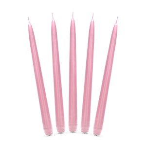 Stearinlys - 10-pakning - Matt lys rosa Stearinlys - 10-pakning - Matt lys rosa