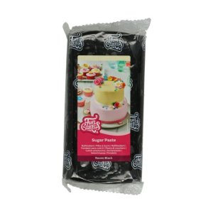 FunCakes sukkerpasta svart (Raven Black) 1 kg stor pakke