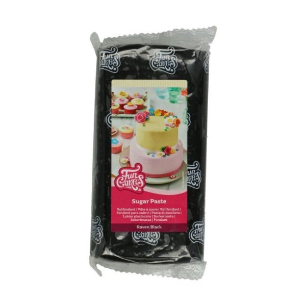 FunCakes sukkerpasta svart (Raven Black) 1 kg stor pakke FunCakes sukkerpasta svart (Raven Black) 1 kg stor pakke