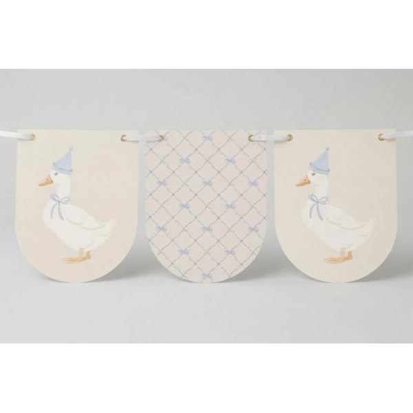 Vimpelgirlander - Bursdagsand - Lavendelbl� - 3,5 m
