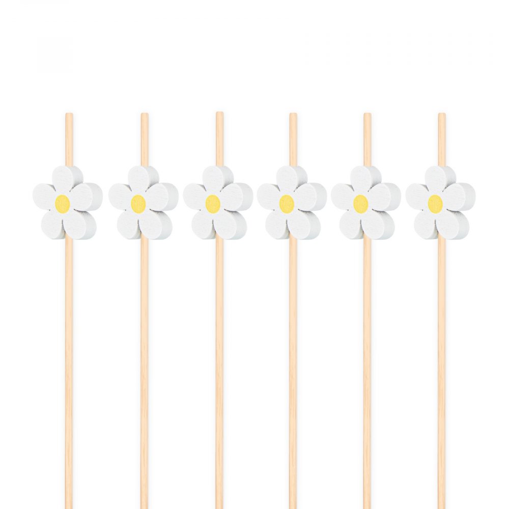 Snackpinner/Drikkepinner - Blomst - 12 cm - 25 stk - Bestikk, Borddekking