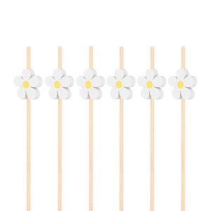 Snackpinner/Drikkepinner - Blomst - 12 cm - 25 stk