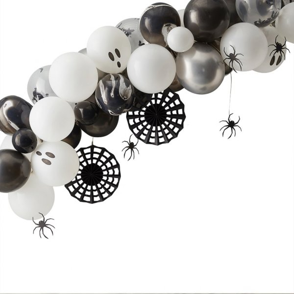 Ballongbue - Halloween - Svart/Hvit Ballongbue - Halloween - Svart/Hvit