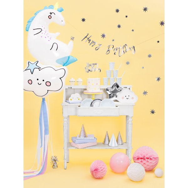 Papirtallerkener - Stjerne - Sølv - 6-pakning Papirtallerkener - Stjerne - Sølv - 6-pakning