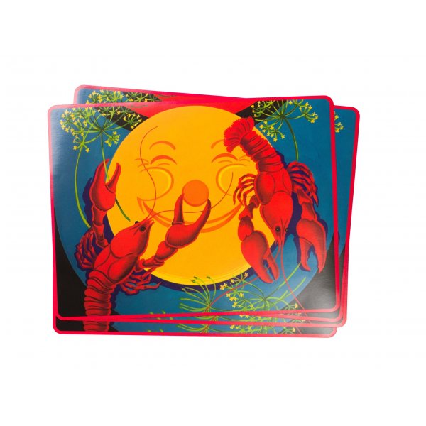 Papirbordbrikker - Krabbedesign - 4-pakning (37 x 28 cm) Papirbordbrikker - Krabbedesign - 4-pakning (37 x 28 cm)