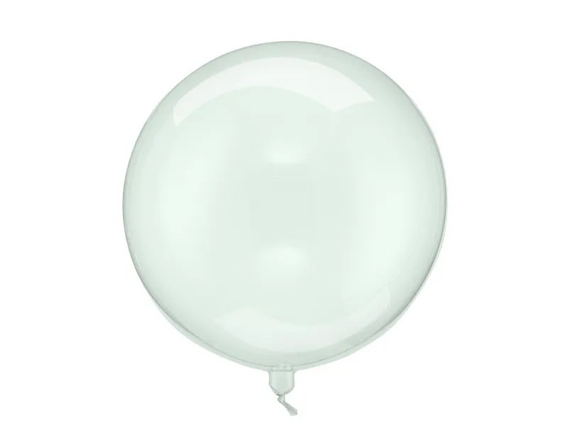 Rund ballong – Gjennomsiktig grønn – 40 cm – Gjennomsiktig, Ensfargede ballonger, Ballonger