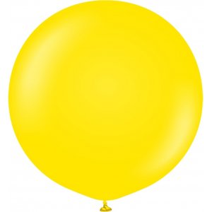 Ballonger ensfarget - Premium 60 cm - Gul
