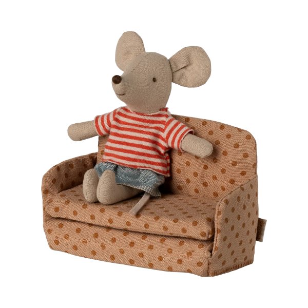 Sovesofa - Maileg - Brun med prikker