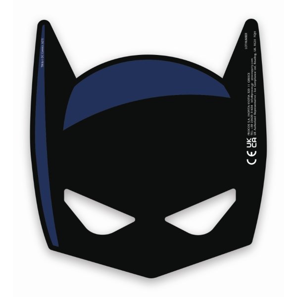 Festmasker - Batman - 6 stk Festmasker - Batman - 6 stk