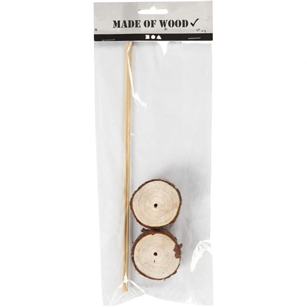 Trepinner på fot - 2-pakning Trepinner på fot - 2-pakning