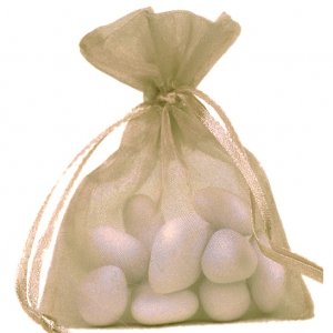 Organzaposer - Taupe - 10-pakning