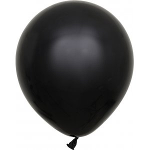 Ballonger ensfarget - Premium 45 cm - Svart