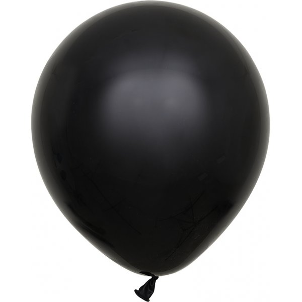 Ballonger ensfarget - Premium 45 cm - Svart Ballonger ensfarget - Premium 45 cm - Svart